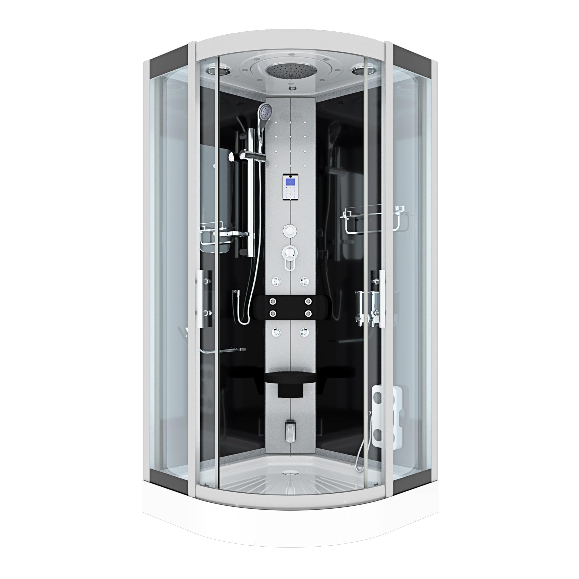 AcquaVapore Dampfdusche Duschtempel Sauna Dusche Duschkabine D46-23T2 100x100 cm ohne 2K Scheiben Versiegelung