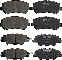 Vista 51 de Juego de pastillas de freno delanteras y traseras de 4 ruedas de repuesto de pastillas de freno de disco de cerámica para Nissan Pathfinder