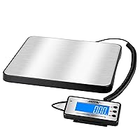 Vista 8 de ACTECK Digital Shipping Postal Scale, 460 lb x1oz High Accuracy with Stainless Steel Platform, LCD Backlight, Four Reading Modes, Tare/Hold