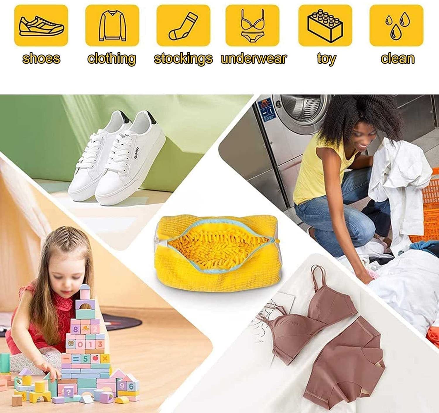 Bolsas De Lavado De Zapatos con Zapatillas Premium con Cremallera Bolsa De Limpieza De Lavado Bolsa De Organización De Viaje Bolsa De Lavandería para Lavar Zapatos En Lavadora (2 Piezas)