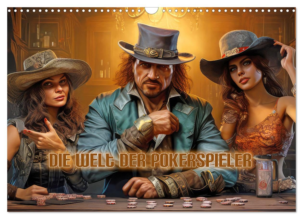 The world of poker players UK-Version (Wall Calendar 2026 DIN A3 Landscape), CALVENDO 12 Month Wall Calendar โ image 1