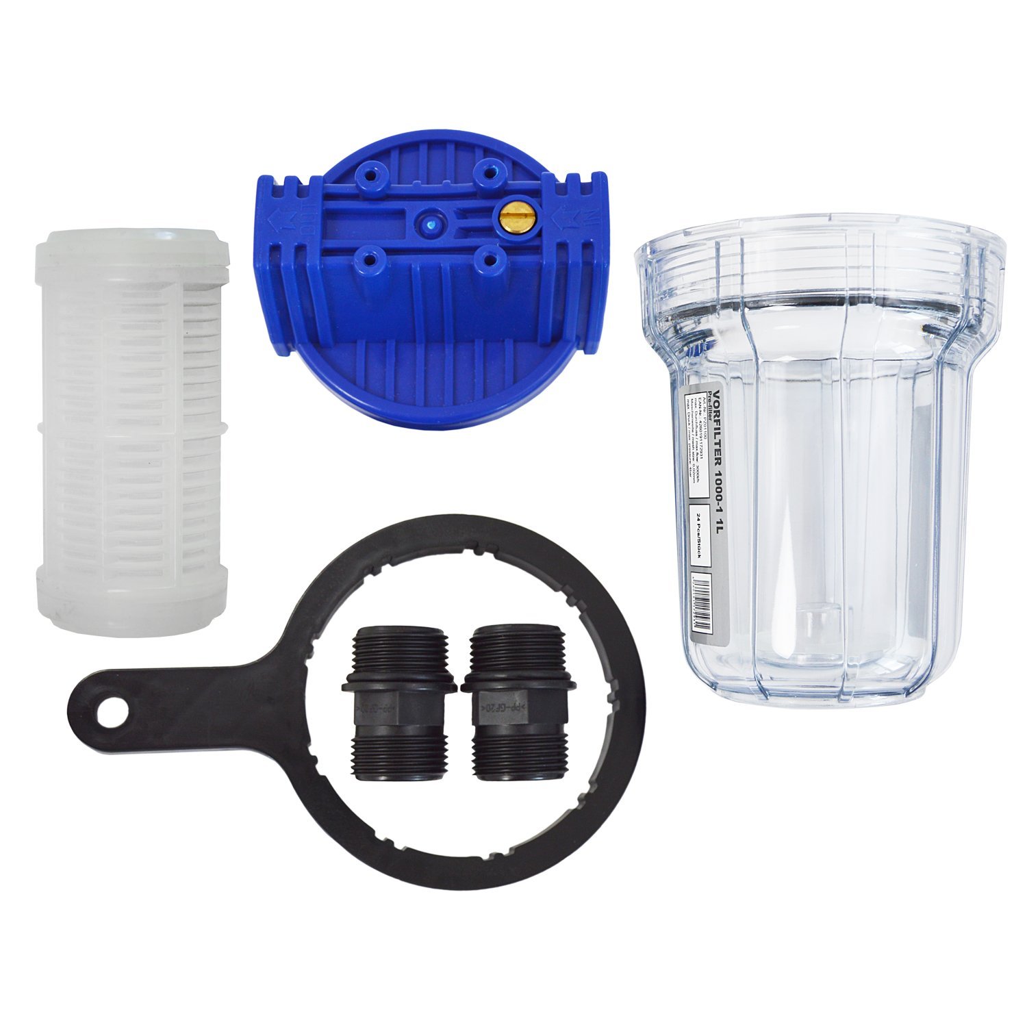 AMUR PRESSCONTROL Teepres® – Presostato Inteligente con prefiltro 1L, Controlador automático para Bombas centrífugas y sumergibles, protección contra seco y Monitor de Goteo