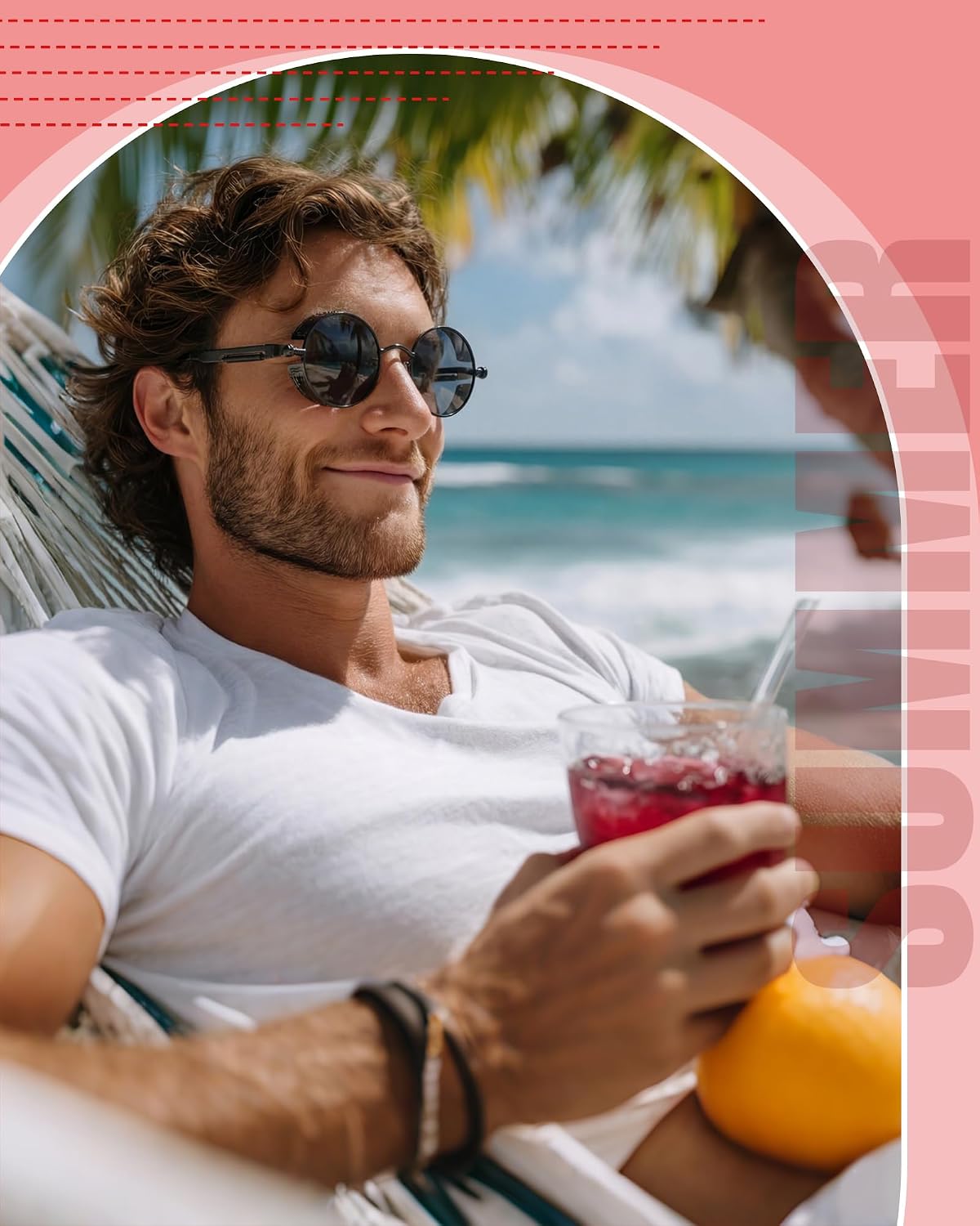 Weewooday Retro Round Steampunk Sunglasses Vintage Hippie Style Circle Lens Metal Frame Eyewear for Men Women
