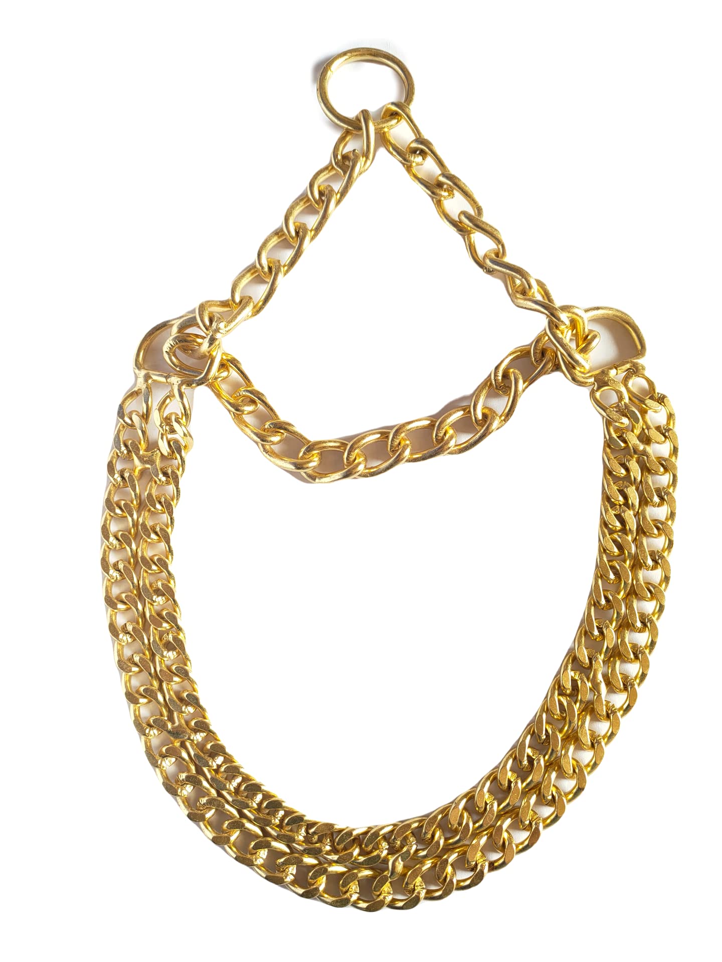 D&C PAWS Dog Stylish Two Layer Heavy Choke Chain Collar, 24 Inch Choke Martingale Collar Chain for Large Dogs (Golden) (B0CH3Q95VD) Amazon Price History, Amazon Price Tracker
