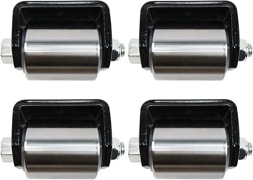 Miniatura 6 de LOSTAR 4 soldaduras en acero resistente micro mini 2" rodillo de acero resistente con ajuste de grasa para remolques