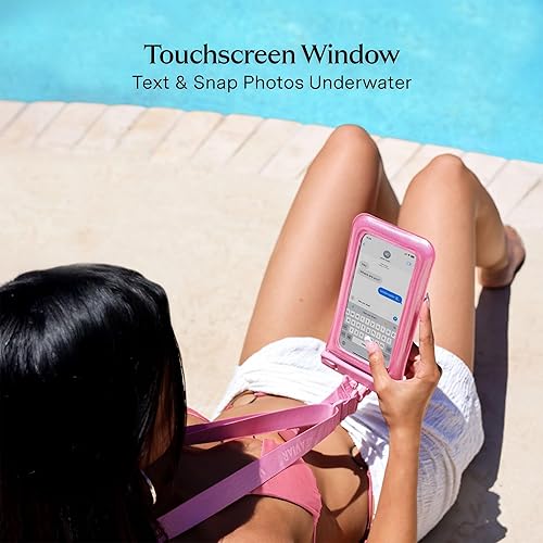 Miniatura 4 de VELVET CAVIAR Funda impermeable para teléfono con cordón, funda flotante IP68 para iPhone y todos los teléfonos, bolsa seca para esnórquel, playa,