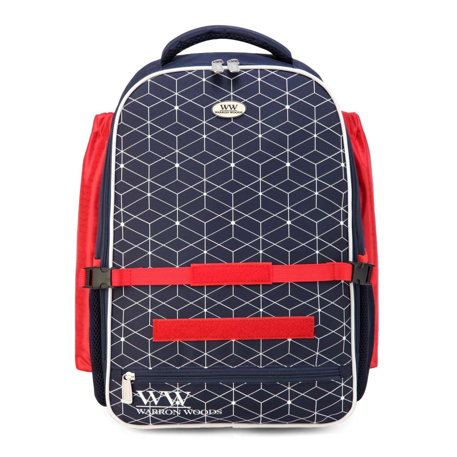 Red and Black Softball Backpack with Mesh Pockets SOLDIER HS RELOADED ONE NATION BAT PACK – VROBI SPORTS main image 2