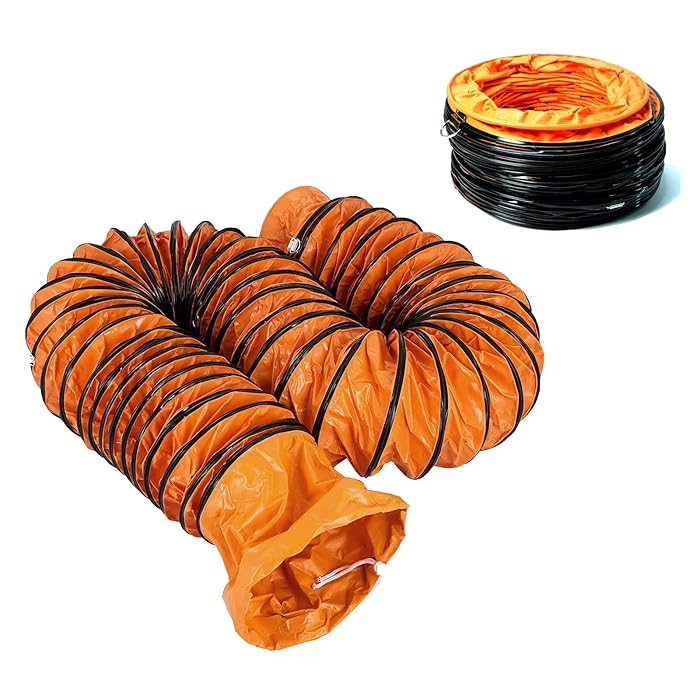 Buy 12 inch Flexible Duct Hose, PVC Flex Duct Insulated Flexible Duct