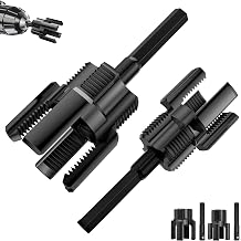 Black PVC Pipe Threader Kit, 1/2 and 3/4 Inch, Drill Compatible Tool
