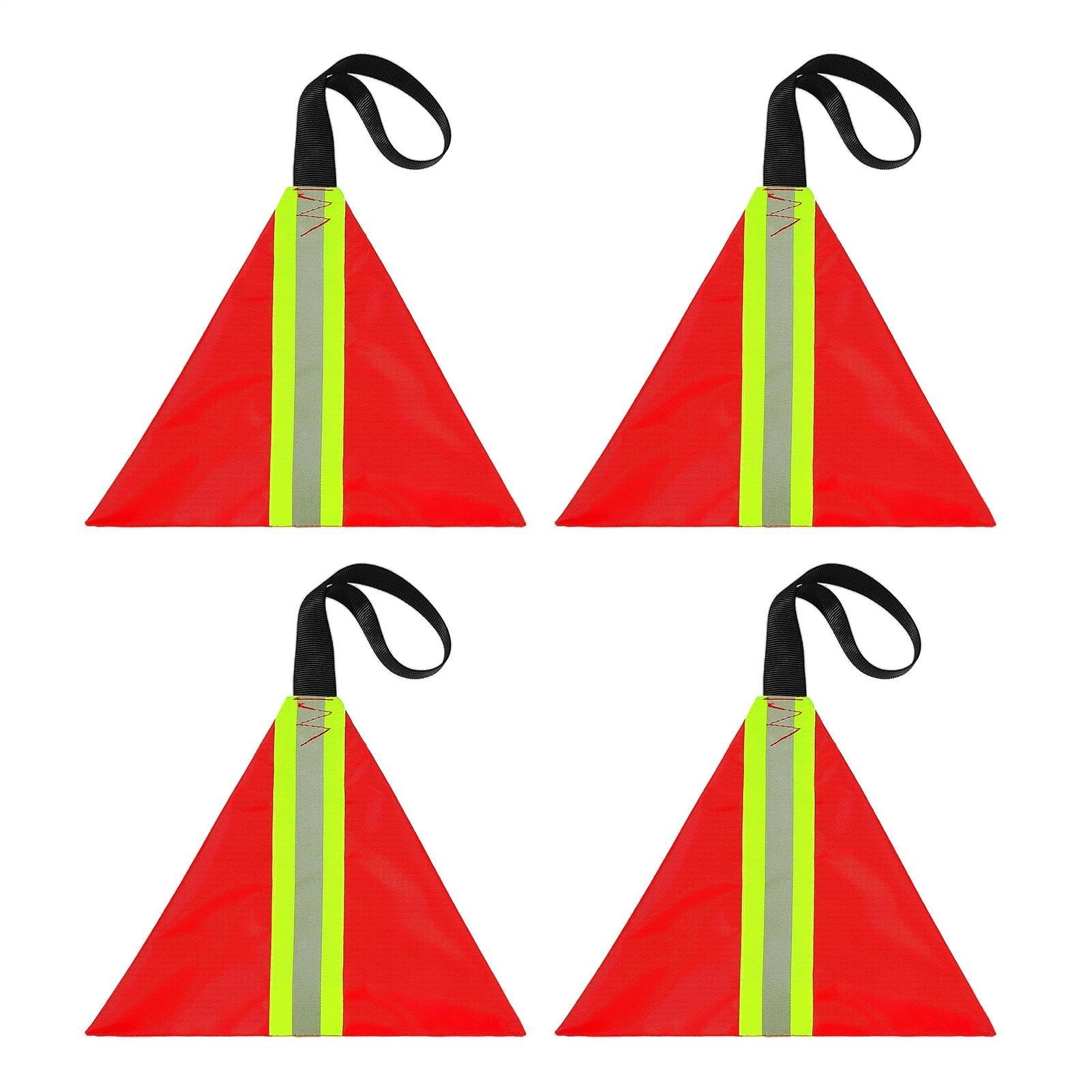 Drapeau rouge pour remorquage étanche haute visibilité pour camion et canoë