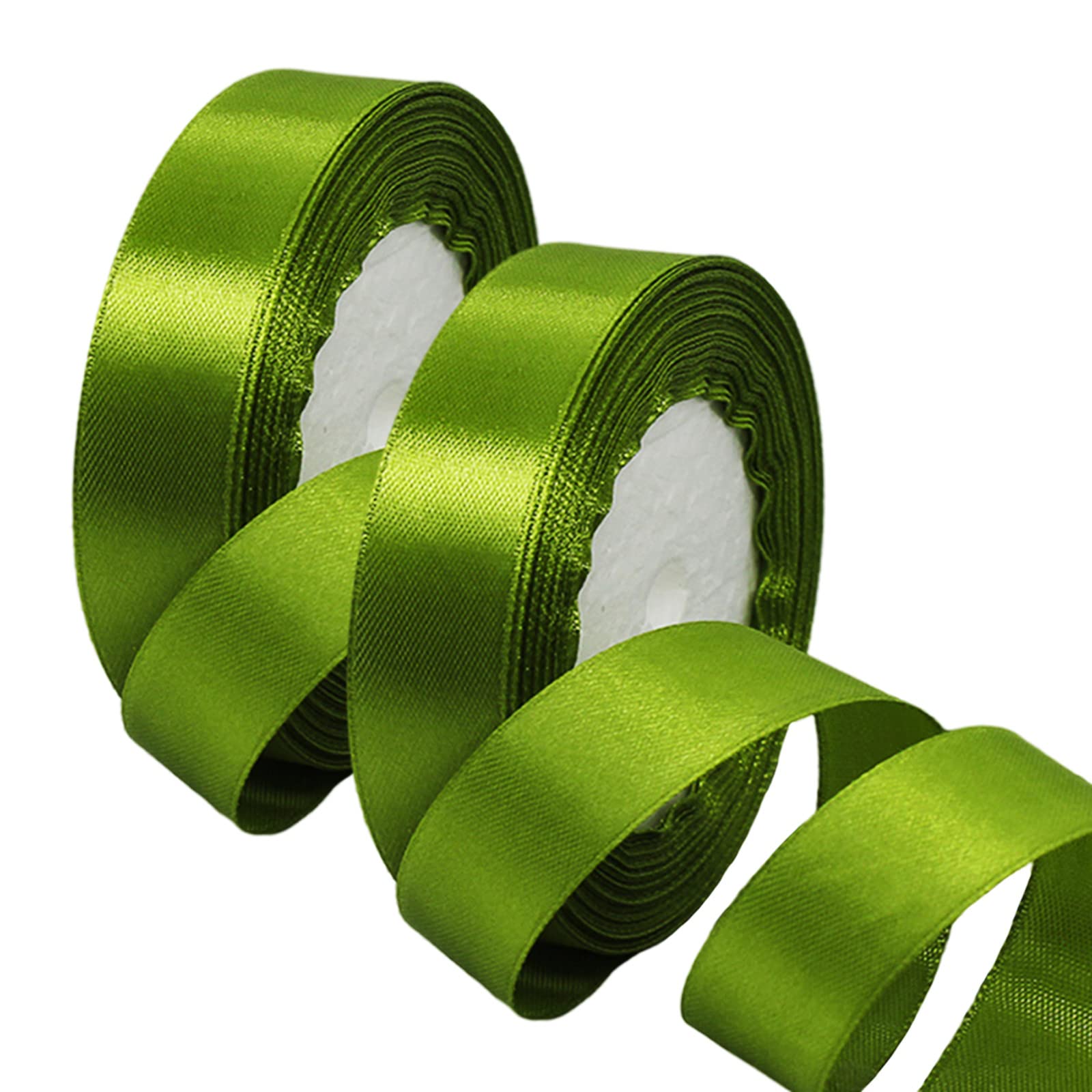50mm Wide White Ribbon Thick Wedding Car Ribbon 22m, 2 inch Thick White Satin Ribbon for Gift Wrapping Wedding Car Christmas Birthday Cake Hair Bow Florist Bouquet Crafts Decorations — view 38