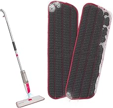 Mysimaa Replacement Mop Heads Washable Microfiber Replacement Mop Heads Replacement Mop Dry and Wet 2-in-1 Rotary Mop for Tiles, Laminate and Hardwood, 2 Pieces