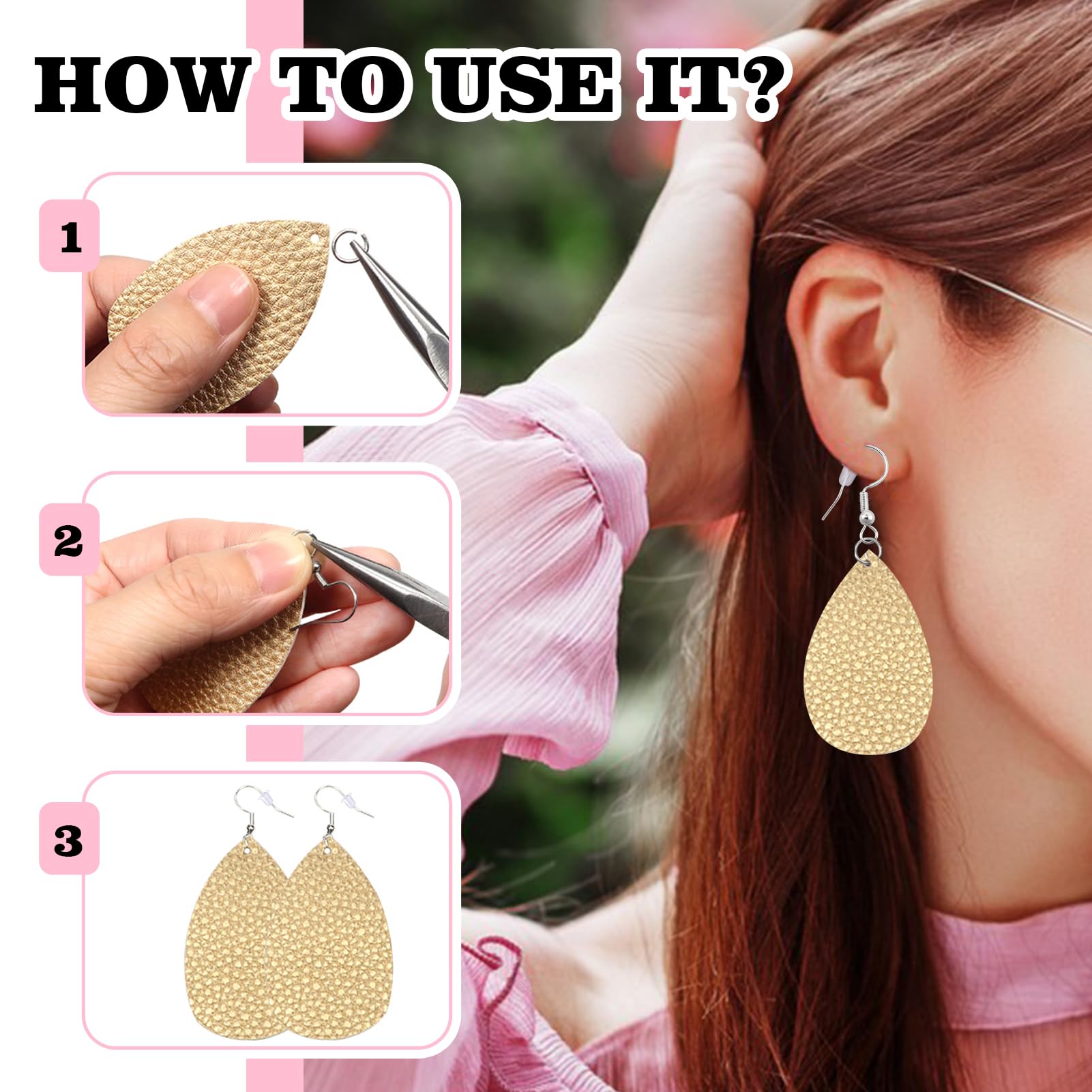 TOAOB 300pcs Crochets De Boucle D'Oreilles En Plaqué 925 Argent 18mm Or Avec Boule à