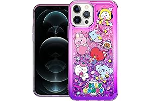 BT21 Liquid Quicksand Glitter Case for iPhone 12