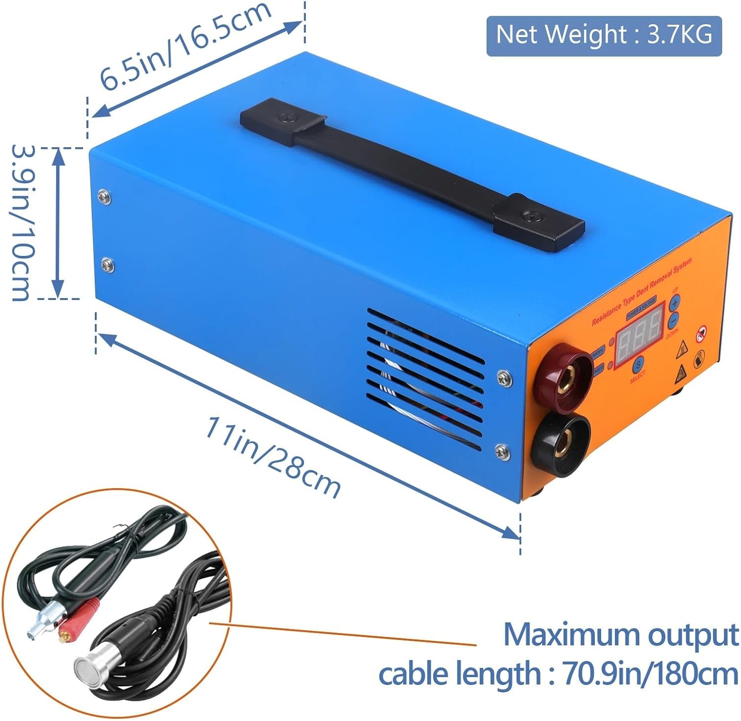 Portable Induction Heater for Car Dent Removal - PDR Paintless Metal Plate Repair Device, 32x32x16cm, Efficient Auto Body Dent Repair Tool, Easy to Use