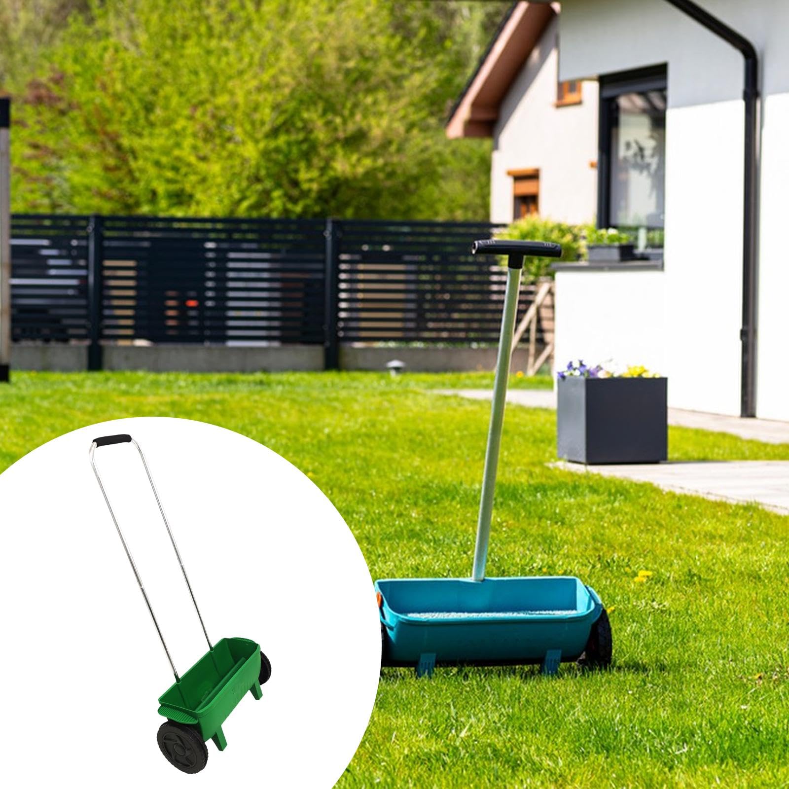 Da Giardino a Spinta Manuale, Distributore di Fertilizzanti, Attrezzo da Giardino, Spandiconcime, Macchina per La di di,