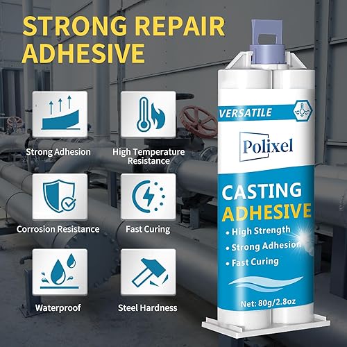 Miniatura 2 de Adhesivo de fundición súper rápido, resistente al agua, resina epoxi multiusos para hormigón, plástico, metal, vidrio, cerámica, tubos AB