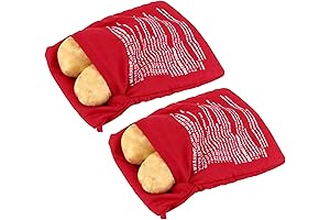 2 Pack Reusable Baked Potato Microwave Bag for Perfect Potatoes in Minutes
