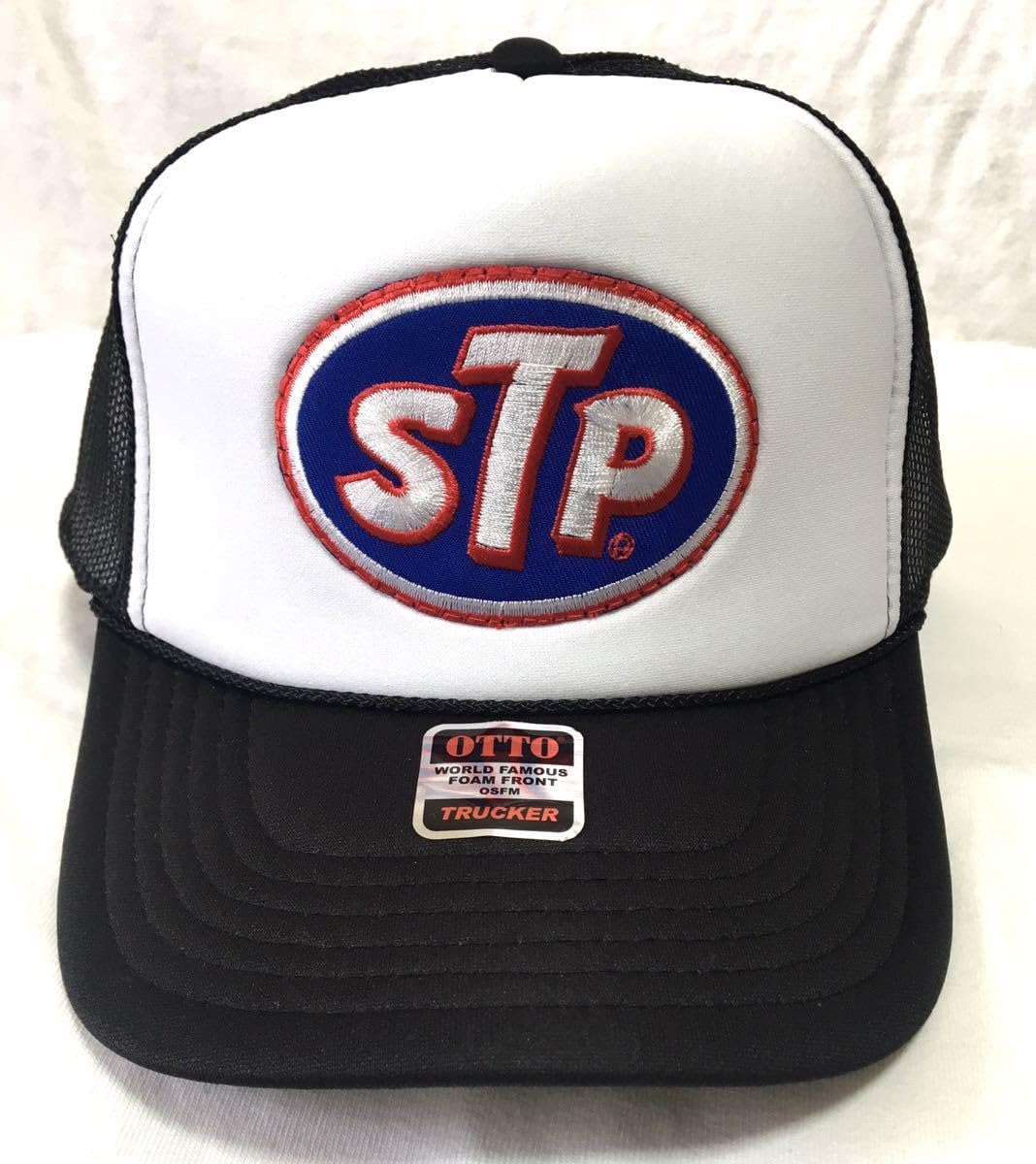 【80s STP ビンテージワッペン】キャップ アメカジ トラッカーキャップ Amazon.co.jp: STP パッチトラッカーキャップ OTTO アメカジ メッシュ