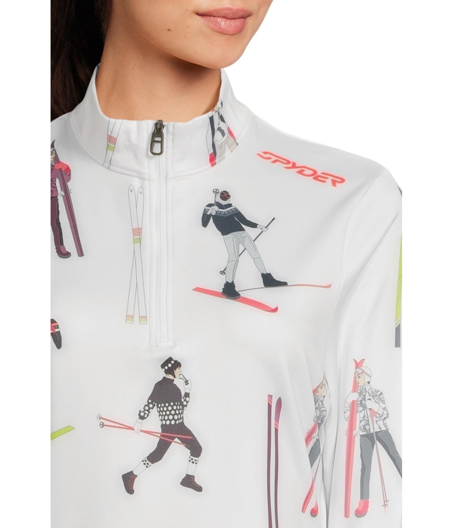 Spyder Vivid 1/2 Zip Cremallera 1/2 Vibrante Mujer