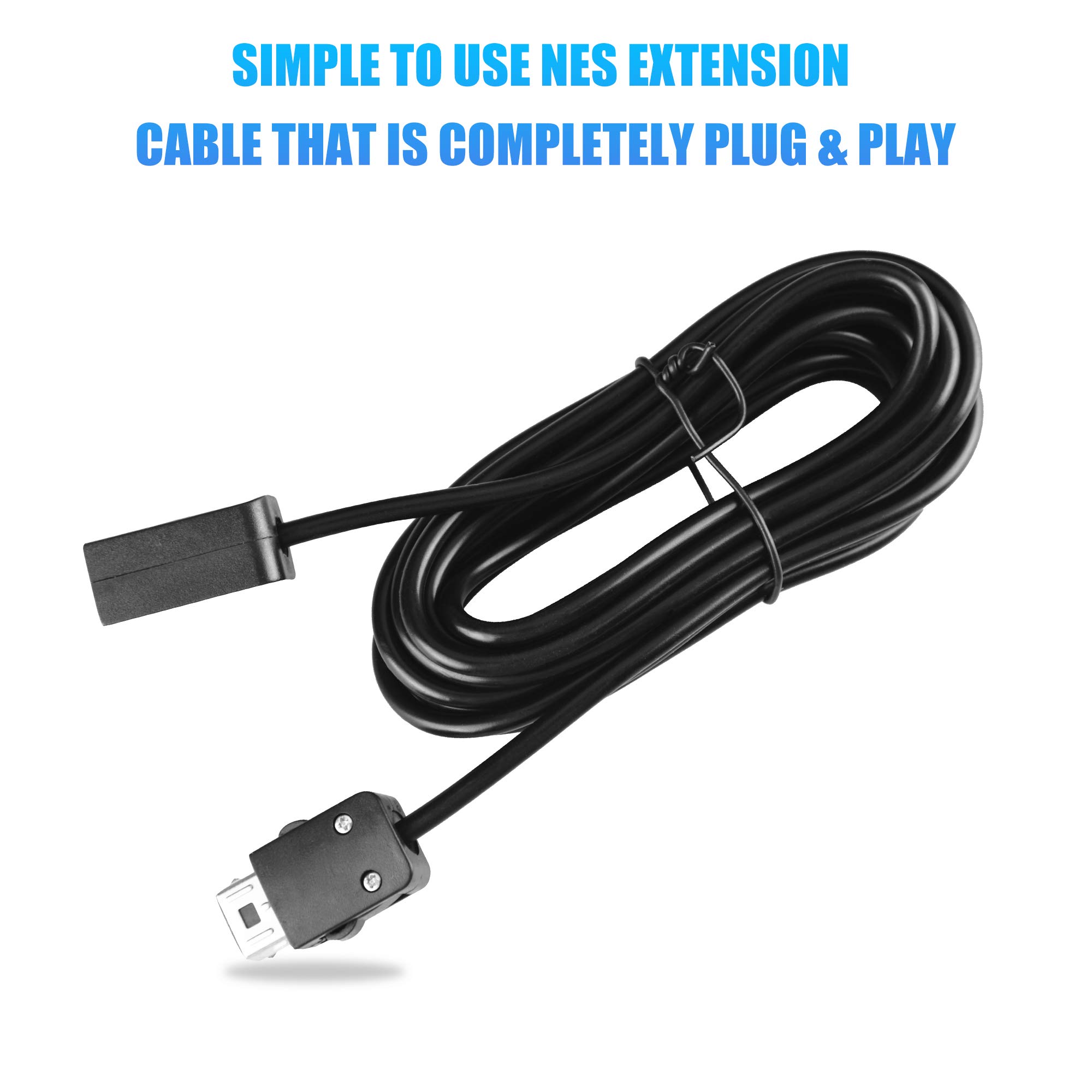 2 cavi di prolunga NES Classic da 3 m, cavo di alimentazione SNES per controller Super Nintendo SNES Classic Edition (2017)/Mini NES Classic Edition (2016)/Wii/Wii U Controller