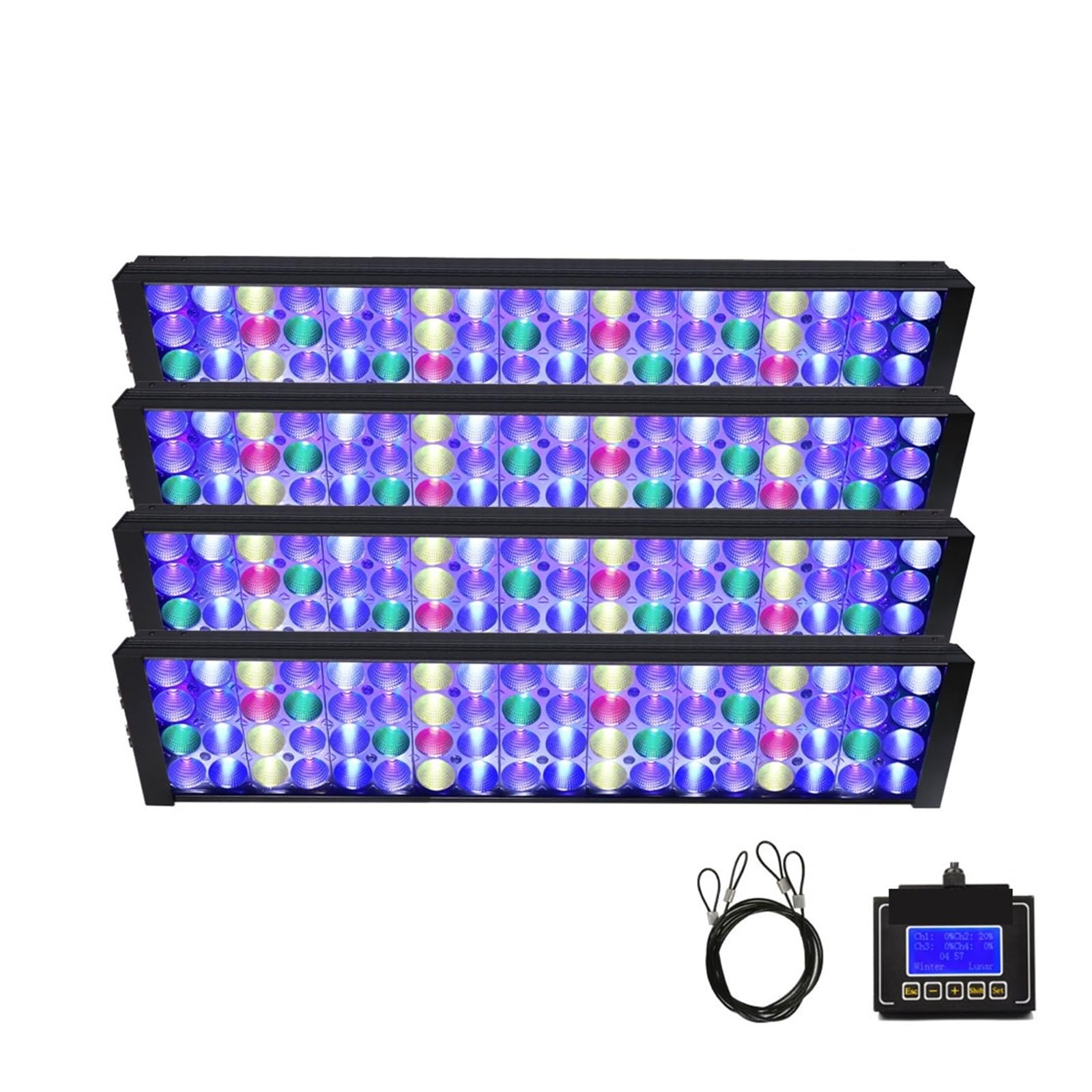 Luz LED para acuario Luz Led for acuario de 60cm-240cm for arrecife, Coral, lámpara Led for acuario, luz for pecera, espectro completo, agua de mar, luz for pesca ( Color : For 210cm-240cm , Size : Q