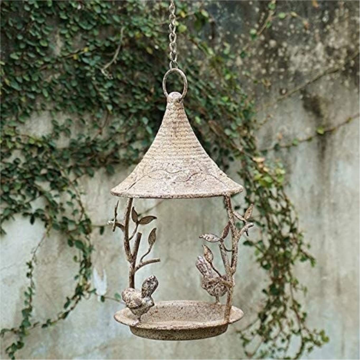 Karmnik dla Dzikich Ptaków Bird Feeder Dziki Karmnik Dla Ptaków Metalowy Wiszący Ogrodowych Dekoracji Zewnętrznych Wróbli