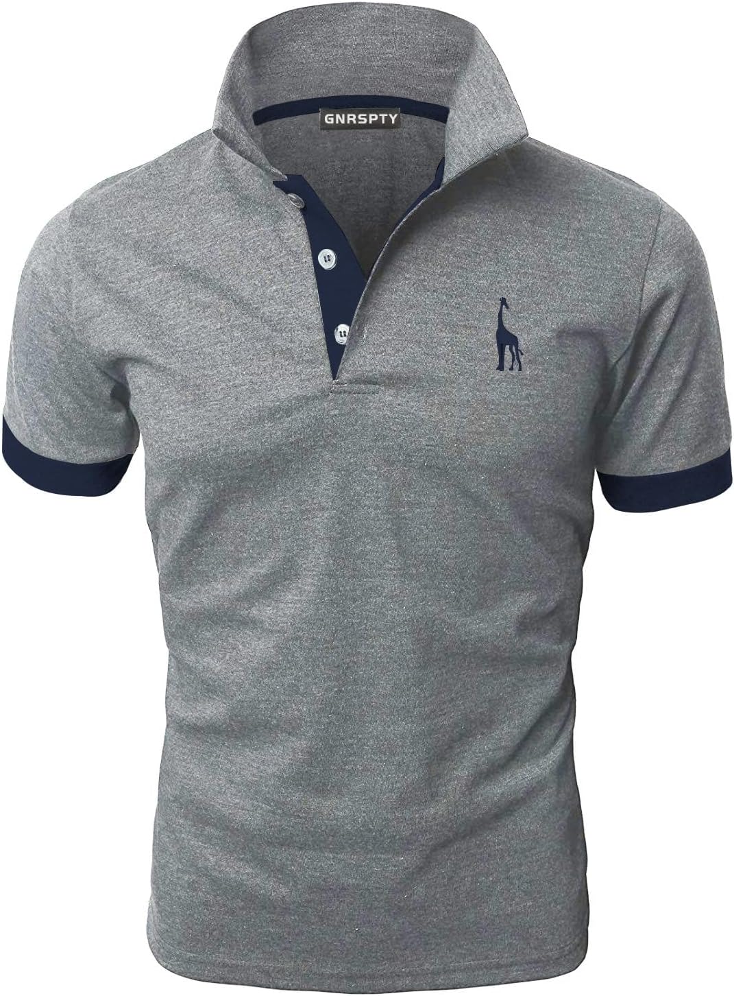 Polo da Uomo Manica Corta Ricami Fulvi Casual Chic Poloshirt Camicia T-Shirt Estate