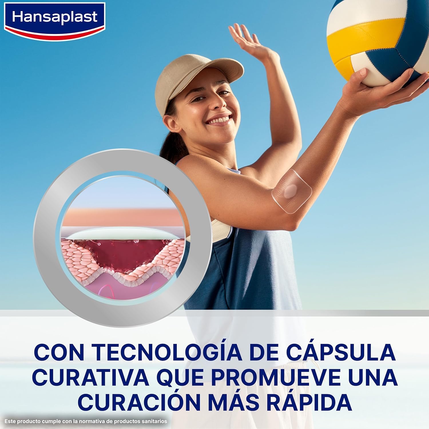 Hansaplast Second Skin Protection Apósito Avanzado XL, Apósito impermeable, ultrafino y flexible, Fuerte adhesión, Para aliviar el dolor y curar heridas, 3 uds.