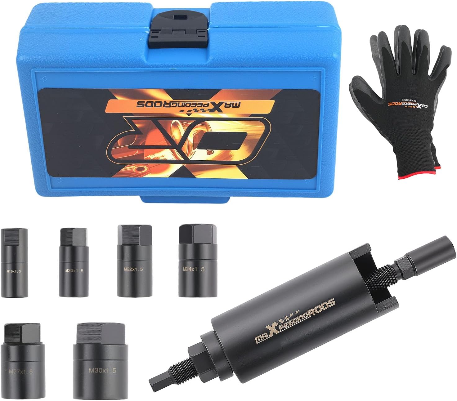 maXpeedingrods Drive Shaft Puller Extractor Tool Set for BMW VW Audi Porsche MB Subaru, 7PCS CV Axle Puller Removal Kit with 6 Adapters (M16, M20, M22, M24, M27, M30)