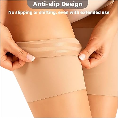 Miniatura 5 de Mangas de compresión para muslos  Manga de compresión unisex para alivio del dolor de cuádruple e ingle, soporte de muslo y envoltura para