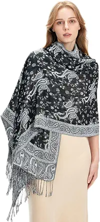 Zero Season Boho Paisley Pashmina Shawl Wrap Lightweight Scarf for Women