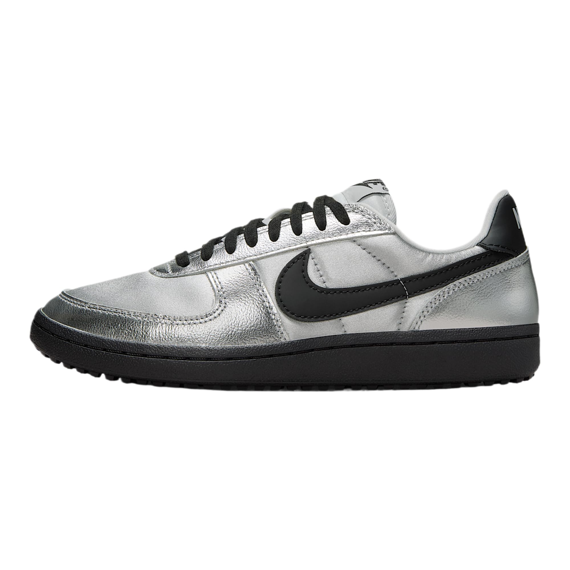 Metallic Silver/Black Nike Field General Sneaker