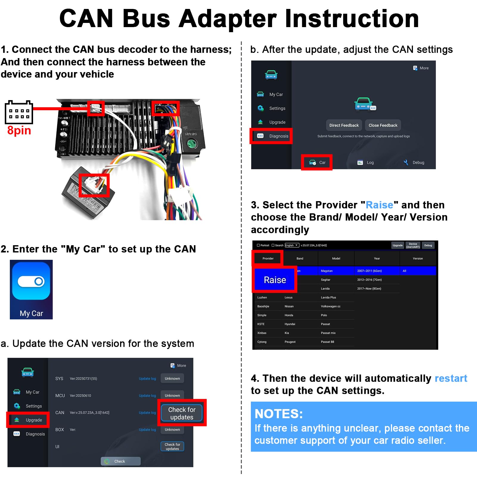 Adaptateur CAN Bus URVOLAX pour Ford Transit Custom (2019-2024) – Compatible avec les autoradios Android