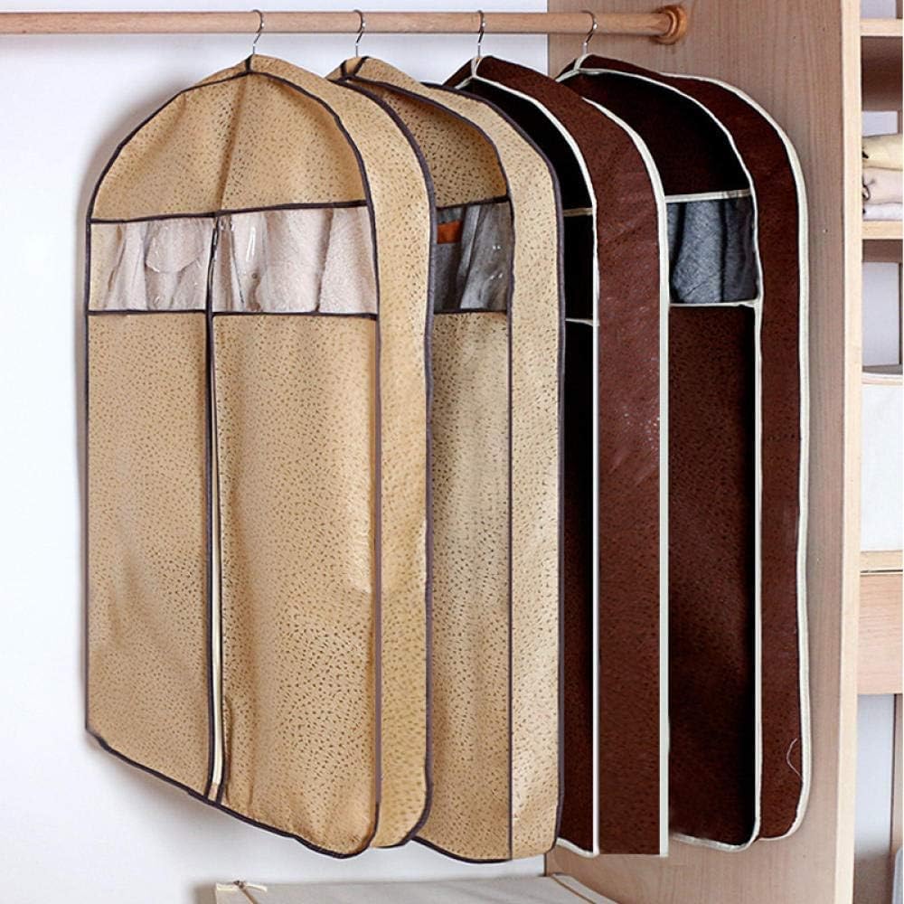 Funda antipolvo para ropa, bolsa de almacenamiento de ropa colgante 3D para abrigos largos y chaquetas, material de gamuza, mantiene la piel y el polvo alejados, perfecta para uso doméstico