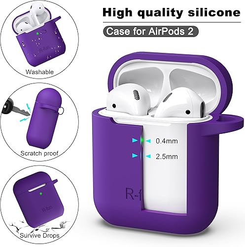 Miniatura 6 de Funda para AirPods con llavero, protección completa, de silicona, accesorios para AirPods, funda para chicas con estuche de carga inalámbrico para
