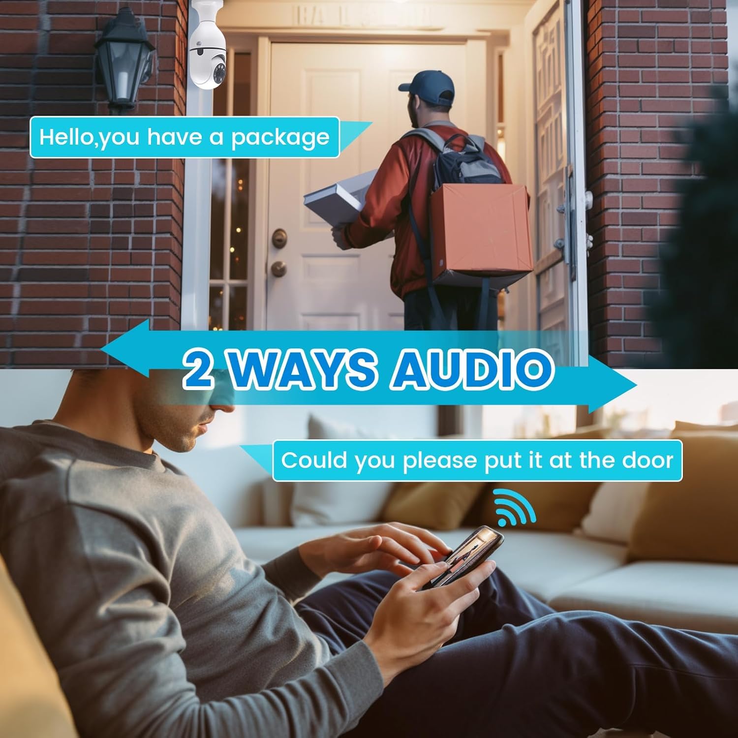 WiFi Bulb Camera - Home Security CCTV -9