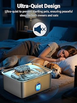 Pet Supplies : Kastty 15L/3.96 Gal Stainless Steel Dog Water