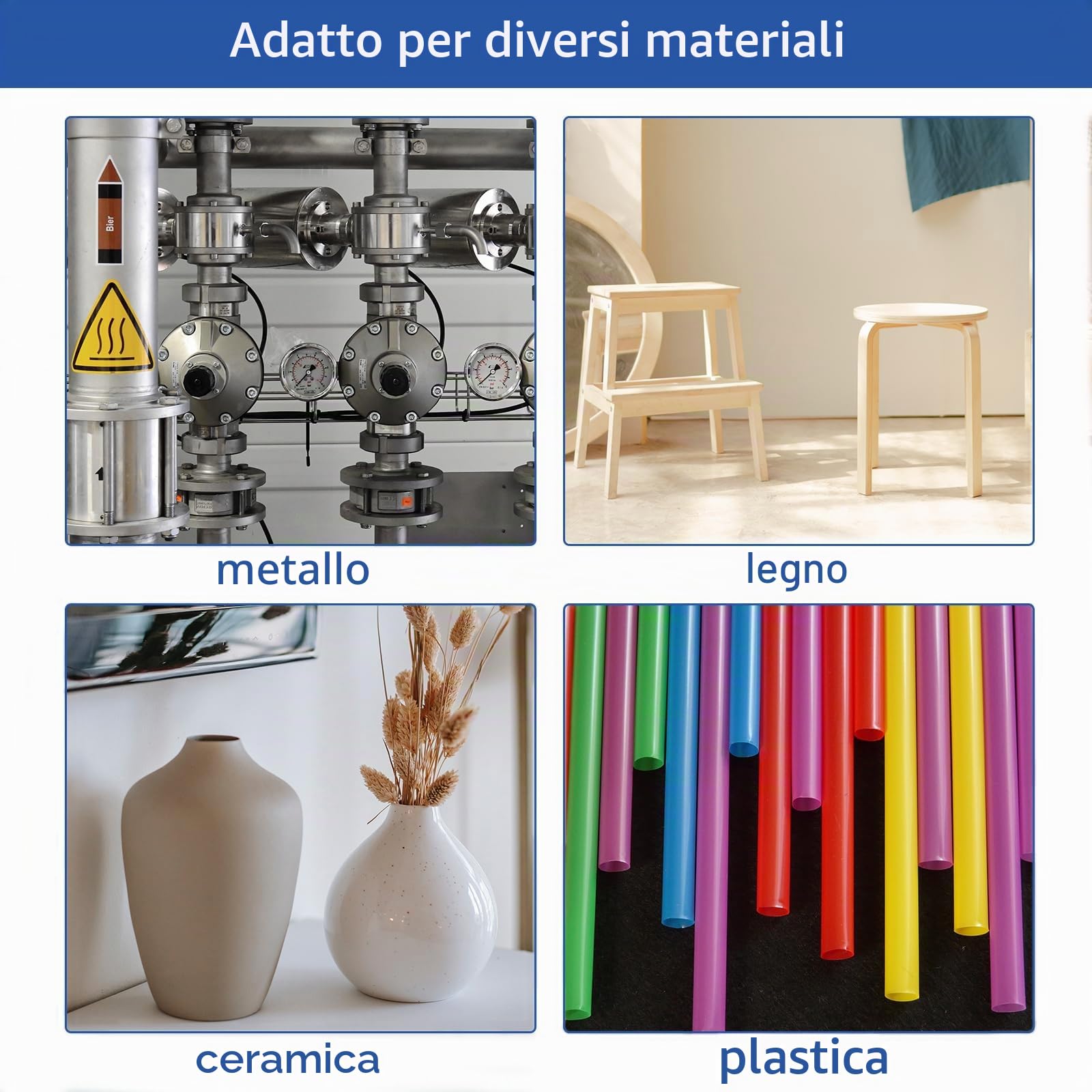 EIGTWEN Colla per Metallo Extra Forte - 160g, Liquido Resistente al Calore per Riparazione di Crepe Superficiali e Focolai in Acciaio Inossidabile