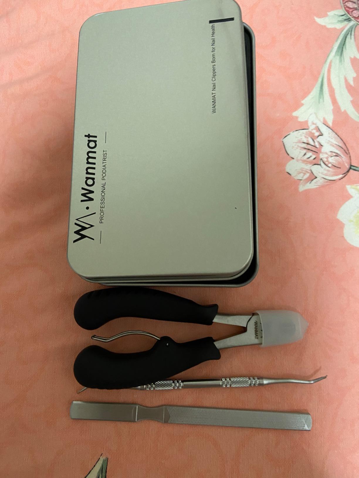 Wanmat Toe Nail Clipper for Ingrown or Thick Toenails,Toenails Trimmer and Professional Toenail Nipper for Seniors with Stainless Steel Surper Sharp Blades 2-piece