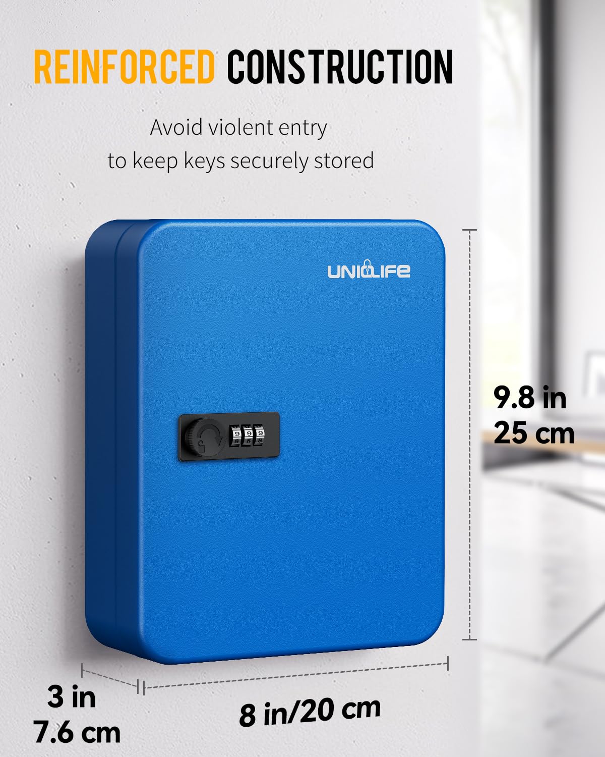 Amazon.com: Uniclife 28 Keys Steel Key Cabinet with Resettable