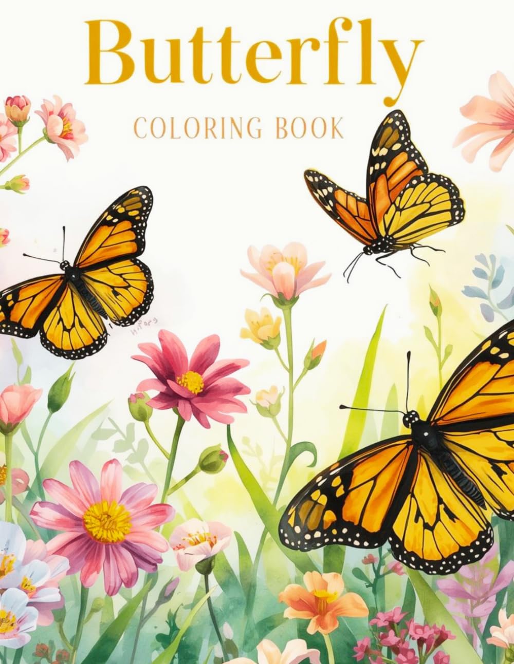 Relaxing Butterfly Coloring Book: Mindfulness and Tranquility Designs: Elegant Butterfly Illustrations for Stress Relief, Creative Expression, and Peaceful Coloring Moments