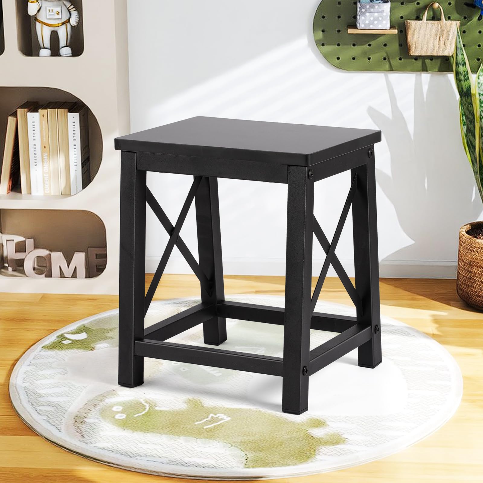 Houten opstapje, opvouwbare opstap, draagbare opstap, opstapje voor volwassenen, voor keuken, huis, toilet, slaapkamer, kantoor, badkamer, camper (41 x 64 cm/16,1 x 25,2 inch
