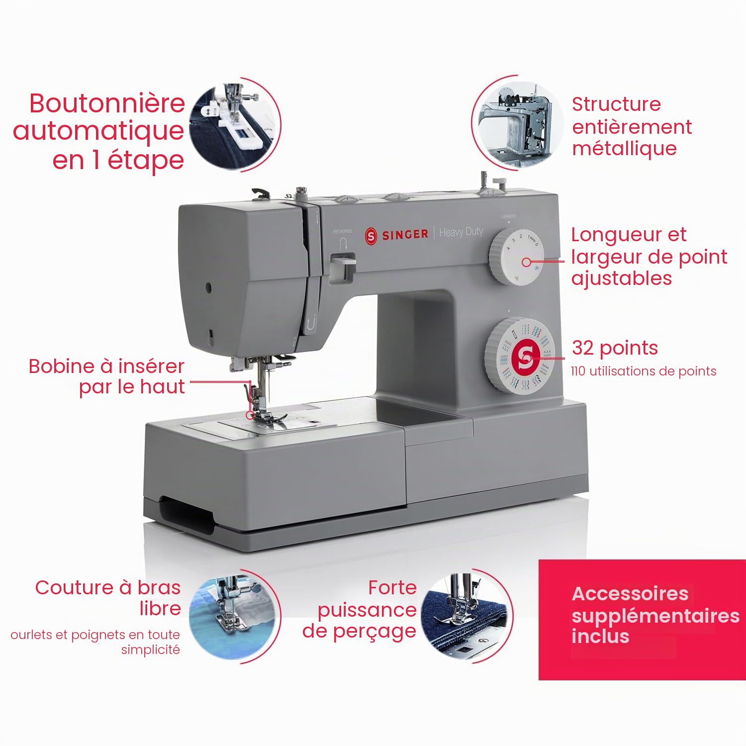 Singer Heavy Duty 4432 en plastique
