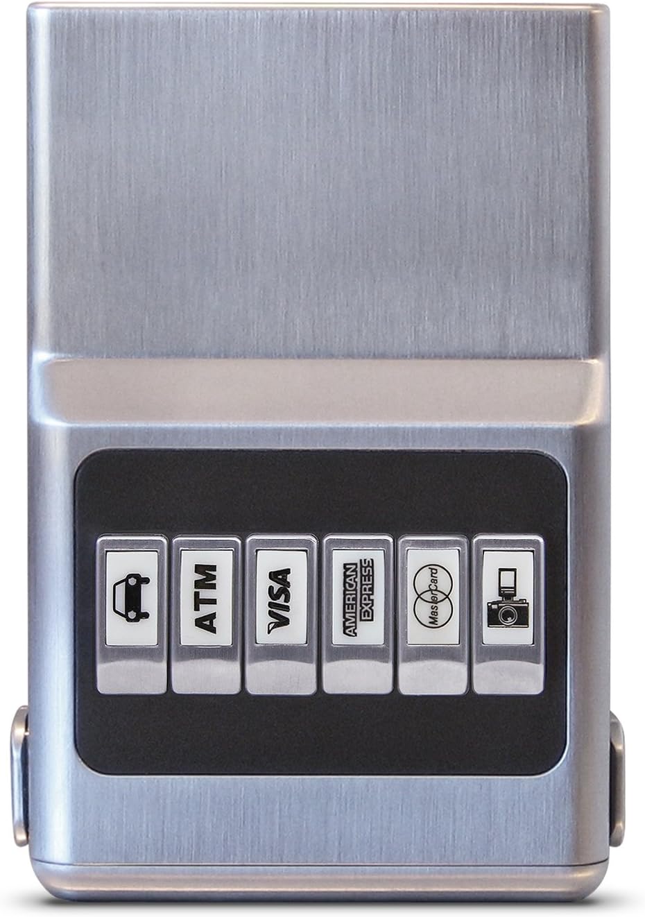 RFID Blocking ProTek Credit Card Holder, Front Pocket Organizer & Money Clip, Easy Push Button Use