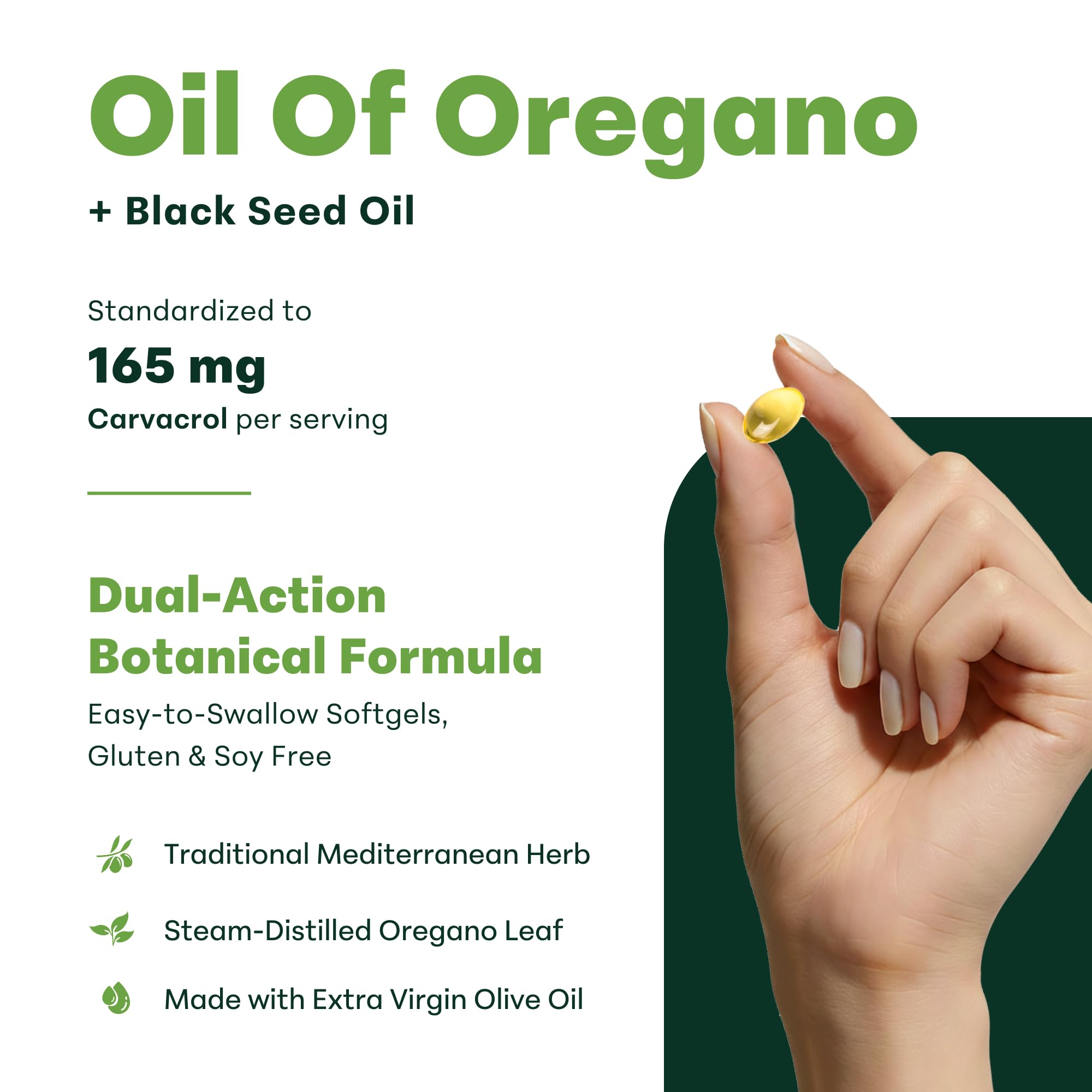 Micro Ingredients Oil of Oregano with Black Seed Oil, 150 Softgels — Amazon image 3