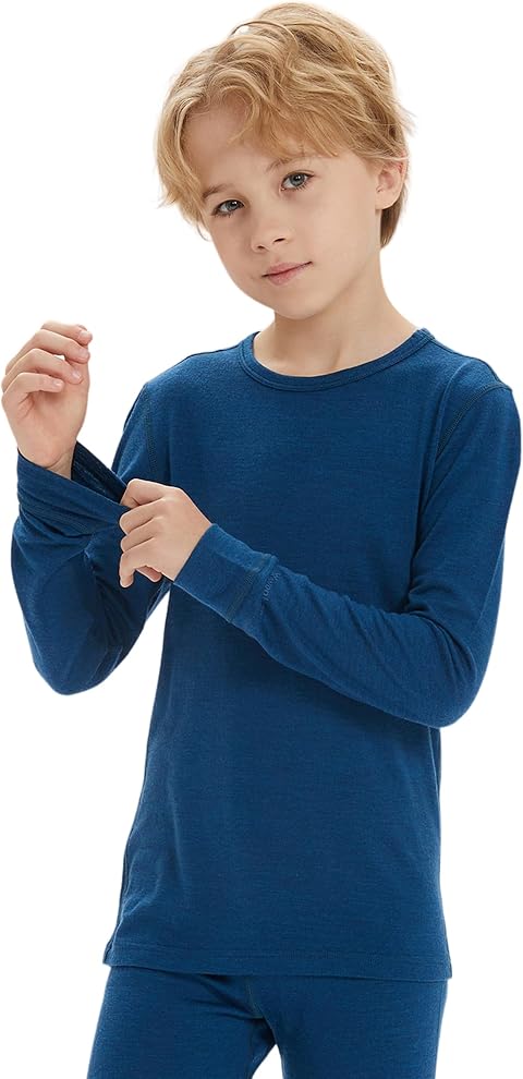 Iguana Unisex Kids 100% Merino Wool Base Layer Thermal Top