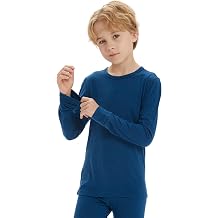 Iguana Unisex Kids 100% Merino Wool Base Layer Top Thermal Underwear Shirt for Girls and Boys