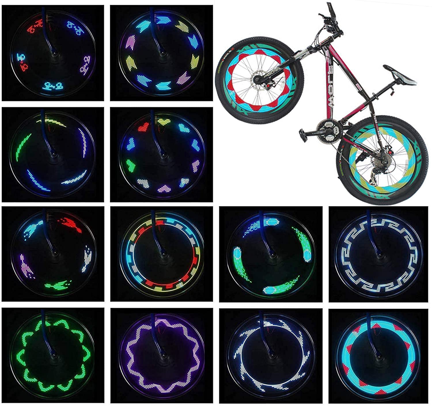 Bike Wheel Lights (2 Tires Pack 