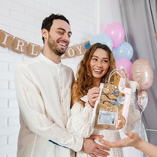 Miniatura 2 de Juego de 6 juegos de baby shower, premios para ganadores de baby shower, regalos de invitados, tabla de queso, cuchillos de madera, posavasos de